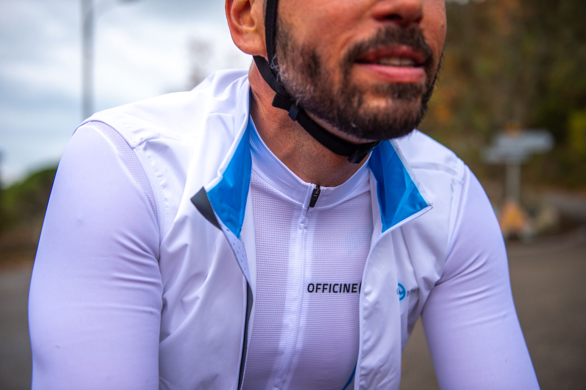 Abbigliamento Officine Mattio, capi tecnici per ciclismo, produzione italiana, abbigliamento uomo maglia bianca